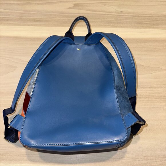 Anya Hindmarch Silver Cloud Blue Suede Mini Backpack - Picture 9 of 16